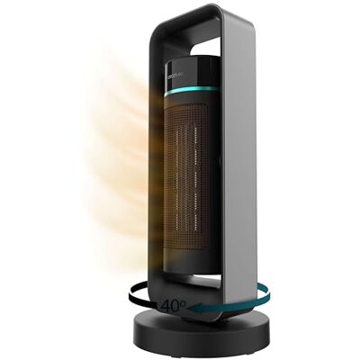 Cecotec ReadyWarm 2000 Max Ceramic Rotate Design keramische staande radiator, 2000 W, keramische technologie, 40° oscillatie, 3 bedrijfsmodi, instelbare thermostaat, veiligheidssysteem Cecotec ReadyWarm 2000 Max Ceramic Rotate Design keramische staande radiator, 2000 W, keramische technologie, 40° oscillatie, 3 bedrijfsmodi, instelbare thermostaat, veiligheidssysteem