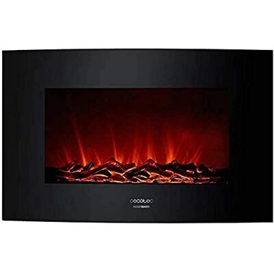 Cecotec Elektrische open haard Ready Warm 3500 Curved Flames. Maximaal vermogen 2000 W, maat 89 cm, 2 vermogensniveaus, afstandsbediening, gebogen paneel van gehard glas, timer, 30 m² Cecotec Elektrische open haard Ready Warm 3500 Curved Flames. Maximaal vermogen 2000 W, maat 89 cm, 2 vermogensniveaus, afstandsbediening, gebogen paneel van gehard glas, timer, 30 m²