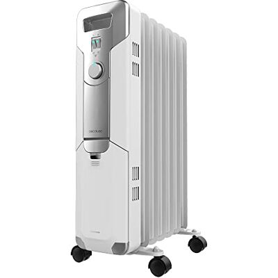 Cecotec ReadyWarm 7000 Space Elektrische olieradiator met 7 modules, laag verbruik, 1500 W, 3 standen, kabelhaspel, veiligheidssysteem, wielen, 15 m² Cecotec ReadyWarm 7000 Space Elektrische olieradiator met 7 modules, laag verbruik, 1500 W, 3 standen, kabelhaspel, veiligheidssysteem, wielen, 15 m²