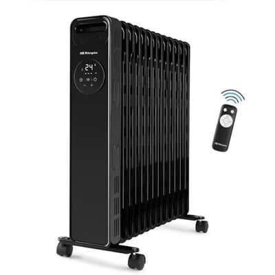 Orbegozo RAD 2510 Olieradiator, 3 vermogensniveaus, timer, led-display, handgreep, afstandsbediening, oververhittingsbeveiliging, 2500 W Orbegozo RAD 2510 Olieradiator, 3 vermogensniveaus, timer, led-display, handgreep, afstandsbediening, oververhittingsbeveiliging, 2500 W