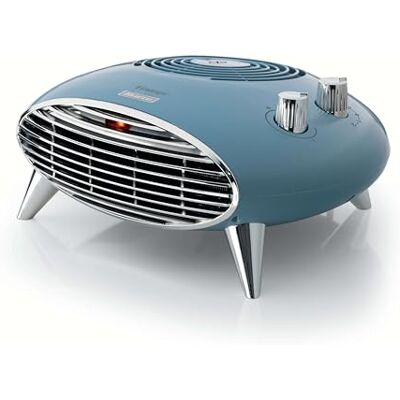 Ariete 8211 Tafelventilatorkachel, elektrische verwarming, 2000 W, thermostaat, stil, rooster en verchroomde poten, hemelsblauw Ariete 8211 Tafelventilatorkachel, elektrische verwarming, 2000 W, thermostaat, stil, rooster en verchroomde poten, hemelsblauw