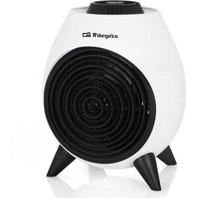 Orbegozo FH 5037 Elektrische verwarming met regelbare thermostaat, 2000 W vermogen, 2 warmtestanden en koude luchtventilatorfunctie, 3600 W, 1 liter, 44 decibel, zwart Orbegozo FH 5037 Elektrische verwarming met regelbare thermostaat, 2000 W vermogen, 2 warmtestanden en koude luchtventilatorfunctie, 3600 W, 1 liter, 44 decibel, zwart