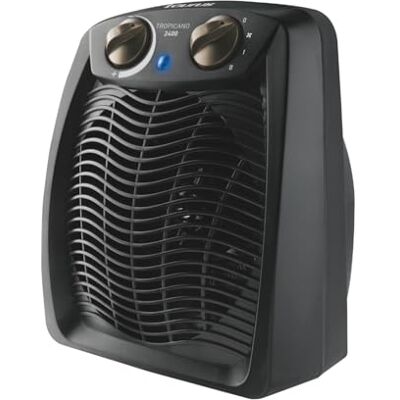 Taurus Tropicano 2400 ventilatorkachel, stil, met regelbare thermostaat, 2 warmtestanden, bedrijfsindicator, compact, zwart Taurus Tropicano 2400 ventilatorkachel, stil, met regelbare thermostaat, 2 warmtestanden, bedrijfsindicator, compact, zwart