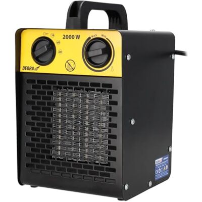 Dedra Elektrische verwarming DED9930C1 vierkant 2,0 kW, PTC keramisch verwarmingselement, voor goed geïsoleerde ruimtes, thermostaat, oververhittingsbeveiliging, drie bedrijfsmodi Dedra Elektrische verwarming DED9930C1 vierkant 2,0 kW, PTC keramisch verwarmingselement, voor goed geïsoleerde ruimtes, thermostaat, oververhittingsbeveiliging, drie bedrijfsmodi