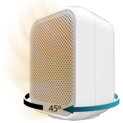 Cecotec ReadyWarm 1500 Max Keramische Rotate Witte Tafelverwarming, 1500 W, zwenkfunctie, instelbare thermostaat en 3 bedrijfsmodi, dekkingsbereik 15 m² Cecotec ReadyWarm 1500 Max Keramische Rotate Witte Tafelverwarming, 1500 W, zwenkfunctie, instelbare thermostaat en 3 bedrijfsmodi, dekkingsbereik 15 m²