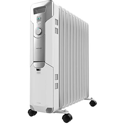Cecotec ReadyWarm 11000 Space Elektrische olieradiator met 11 modules, energiebesparend, 2500 W, 3 standen, kabelhaspel, veiligheidssysteem, wielen, 25 m² Cecotec ReadyWarm 11000 Space Elektrische olieradiator met 11 modules, energiebesparend, 2500 W, 3 standen, kabelhaspel, veiligheidssysteem, wielen, 25 m²