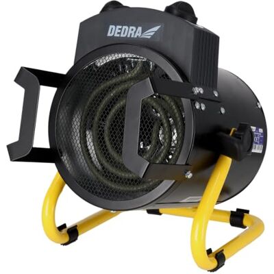 Dedra Elektrische ventilatorkachel, 2,0 kW, rond, zwart, voor goed geïsoleerde ruimtes, thermostaat, oververhittingsbeveiliging, twee bedrijfsmodi, temperatuurinstelling Dedra Elektrische ventilatorkachel, 2,0 kW, rond, zwart, voor goed geïsoleerde ruimtes, thermostaat, oververhittingsbeveiliging, twee bedrijfsmodi, temperatuurinstelling