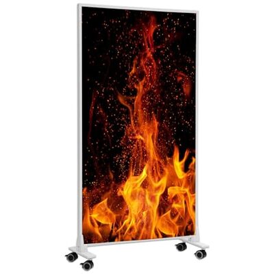Könighaus Infrarood-hulpverwarming met foto op voet 1200 W energiebesparend = opwarmen in 2 min voetjes & thermostaat verrijdbare verwarming op voet Met mooi motief: Vlammen. Könighaus Infrarood-hulpverwarming met foto op voet 1200 W energiebesparend = opwarmen in 2 min voetjes & thermostaat verrijdbare verwarming op voet Met mooi motief: Vlammen.