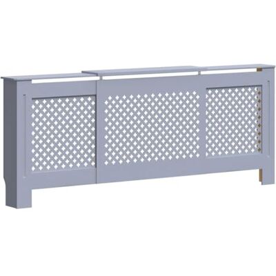 vidaXL Radiatorombouw 205 cm MDF grijs vidaXL Radiatorombouw 205 cm MDF grijs