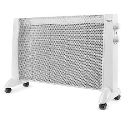 Taurus PRMB 2400 Elektrische paneelradiator, 2400 W, 3 temperaturen, instelbare thermostaat, wielen, hittebescherming, stil, wit Taurus PRMB 2400 Elektrische paneelradiator, 2400 W, 3 temperaturen, instelbare thermostaat, wielen, hittebescherming, stil, wit