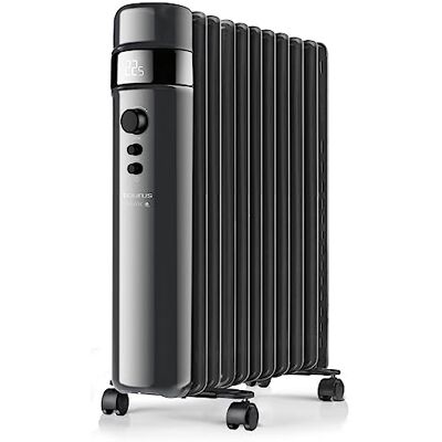 Taurus Agadir 2500 Olieradiator, 2500 W, 3 vermogensniveaus, 11 elementen, instelbare thermostaat, digitaal display, vermogensschakelaar, timer, programmeerbaar, eco-modus, zwart Taurus Agadir 2500 Olieradiator, 2500 W, 3 vermogensniveaus, 11 elementen, instelbare thermostaat, digitaal display, vermogensschakelaar, timer, programmeerbaar, eco-modus, zwart