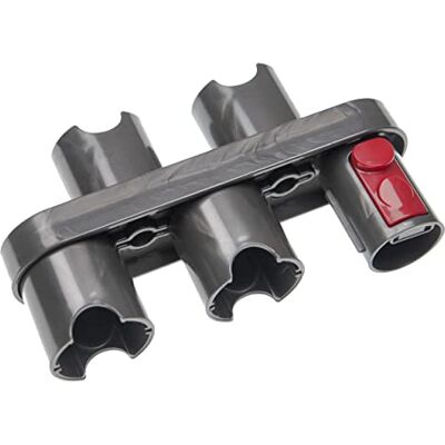 vhbw Accessoires wandhouder voor Dyson V15 Detect Complete, V7 stofzuiger, grijs/rood, 17,3 x 4,8 x 10 cm vhbw Accessoires wandhouder voor Dyson V15 Detect Complete, V7 stofzuiger, grijs/rood, 17,3 x 4,8 x 10 cm
