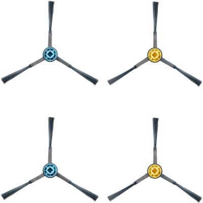 Eureka 4 stuks hoogwaardige vervangende zijborstels compatibel met de J12 Ultra-robotstofzuiger Eureka 4 stuks hoogwaardige vervangende zijborstels compatibel met de J12 Ultra-robotstofzuiger
