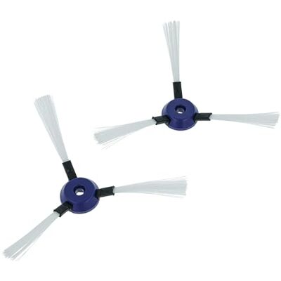 vhbw 2 x zijborstel, compatibel met Rowenta Smart Force Essential robotstofzuiger, borstelset, zwart/wit/blauw vhbw 2 x zijborstel, compatibel met Rowenta Smart Force Essential robotstofzuiger, borstelset, zwart/wit/blauw