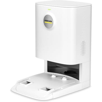 Kärcher RCV 5 Afzuigstation, originele accessoires voor RVC 5 robotstofzuiger, verlengde autonome reiniging, oplaadfunctie, kabelbeheer, filterzak, vlies, 4 l Kärcher RCV 5 Afzuigstation, originele accessoires voor RVC 5 robotstofzuiger, verlengde autonome reiniging, oplaadfunctie, kabelbeheer, filterzak, vlies, 4 l