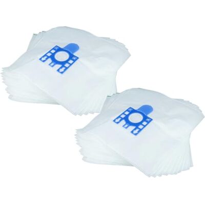 vhbw 20 stofzuigerzakken compatibel met Miele Exquisit GTI, Exquisit SE, FJM stofzuiger, microvezelvlies, type F/J, 27 cm x 20 cm, wit/blauw vhbw 20 stofzuigerzakken compatibel met Miele Exquisit GTI, Exquisit SE, FJM stofzuiger, microvezelvlies, type F/J, 27 cm x 20 cm, wit/blauw