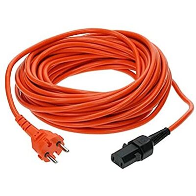 Nilfisk Industriële stroomkabel, 15 m, oranje (107402901), compatibel met Saltix 10, VU500, VP600, VP300 HEPA Nilfisk Industriële stroomkabel, 15 m, oranje (107402901), compatibel met Saltix 10, VU500, VP600, VP300 HEPA