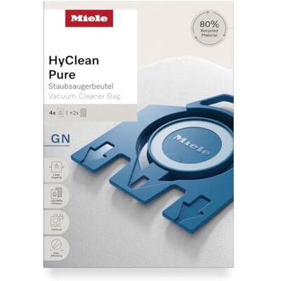 Miele HyClean 12281680 4 stofzuigerzakken voor stofzuiger, 4 zakken GN (NEW) Miele HyClean 12281680 4 stofzuigerzakken voor stofzuiger, 4 zakken GN (NEW)