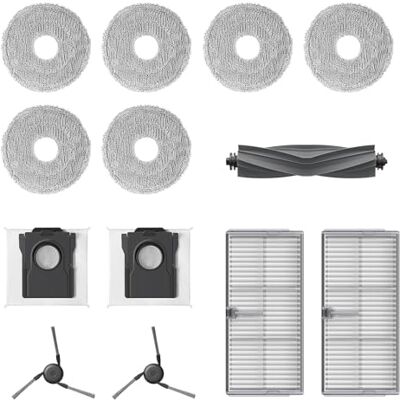 dreame X40 Ultra en X40 Ultra complete robotaccessoireset bestaande uit 6 doeken (3 paar), 2 filters, 2 stofzakken, 2 zijborstels, 1 hoofdborstel dreame X40 Ultra en X40 Ultra complete robotaccessoireset bestaande uit 6 doeken (3 paar), 2 filters, 2 stofzakken, 2 zijborstels, 1 hoofdborstel