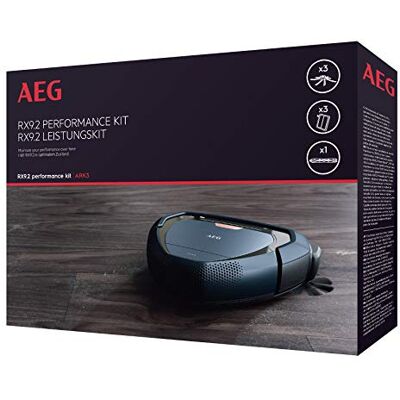 AEG ARK3 Performance Kit voor Saugroboter RX9-2 (1 borstrol voor verschillende vloeren, 3 XXL filter voor het nemen van allergieën en pollen, 3 zijborstels voor optimaal zuigvermogen, zwart) AEG ARK3 Performance Kit voor Saugroboter RX9-2 (1 borstrol voor verschillende vloeren, 3 XXL filter voor het nemen van allergieën en pollen, 3 zijborstels voor optimaal zuigvermogen, zwart)