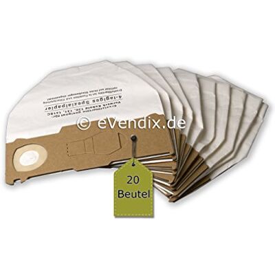 eVendix 20 stofzuigerzakken geschikt voor Vorwerk Kobold 130, FP 131, SC 4-laags eVendix 20 stofzuigerzakken geschikt voor Vorwerk Kobold 130, FP 131, SC 4-laags