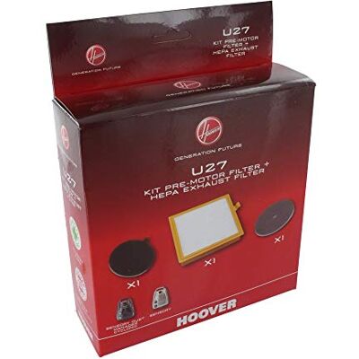 Hoover Hepa U27 filterset voor Dust Manager/Sensory stofzuigers Hoover Hepa U27 filterset voor Dust Manager/Sensory stofzuigers