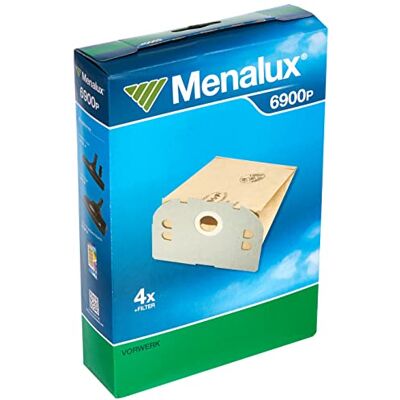 Menalux 6900 P stofzuigerzakken 4 stuks Menalux 6900 P stofzuigerzakken 4 stuks