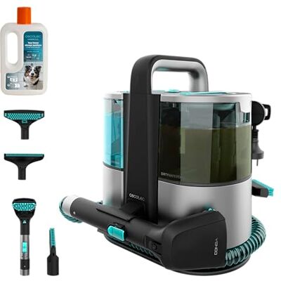 Cecotec Nettoyeur aspirateur de tapisseries et tapis avec câble Conga 4000 Carpet&Spot Clean XL Neo. 600 W, 14 kPa, 2 réservoirs : eau propre et sale, pulvérisateur, accessoire fenêtres et 3 buses Cecotec Nettoyeur aspirateur de tapisseries et tapis avec câble Conga 4000 Carpet&Spot Clean XL Neo. 600 W, 14 kPa, 2 réservoirs : eau propre et sale, pulvérisateur, accessoire fenêtres et 3 buses