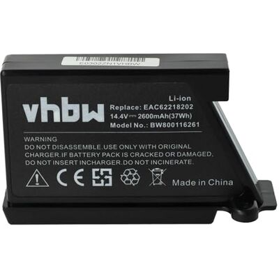 vhbw Li-ION Batterij 2600 mAh (14,4 V) voor Robotstofzuiger Home Cleaner LG HomBot VR64701LVMP, VR64702LVMB, VR64702LVMT, VR64703, VR64703LVM vhbw Li-ION Batterij 2600 mAh (14,4 V) voor Robotstofzuiger Home Cleaner LG HomBot VR64701LVMP, VR64702LVMB, VR64702LVMT, VR64703, VR64703LVM
