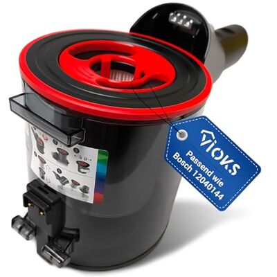 VIOKS Stofbak met vervangingsfilter voor Bosch 12040144 + permanent filter voor Bosch Unlimited BBS7 BCS7 BKS7 BSS7 BSS7 accustofzuiger VIOKS Stofbak met vervangingsfilter voor Bosch 12040144 + permanent filter voor Bosch Unlimited BBS7 BCS7 BKS7 BSS7 BSS7 accustofzuiger