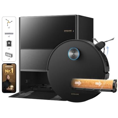 dreame Aqua20 Pro Ultra Roller X Complete robotstofzuiger en bezem Met stoomreiniging bij 180 °C, reiniging met warm schoon water, MopExtend, anti-obstakels systeem dreame Aqua20 Pro Ultra Roller X Complete robotstofzuiger en bezem Met stoomreiniging bij 180 °C, reiniging met warm schoon water, MopExtend, anti-obstakels systeem