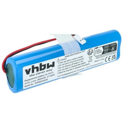 vhbw Accu compatibel met iLife V3s Pro, V50, V5s Pro, V8s, X750 stofzuigers, huishoudelijke robots (2600 mAh, 14,4 V, Li-ION) vhbw Accu compatibel met iLife V3s Pro, V50, V5s Pro, V8s, X750 stofzuigers, huishoudelijke robots (2600 mAh, 14,4 V, Li-ION)