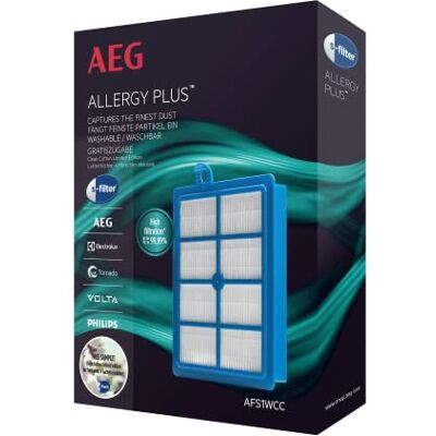 AEG AFS1W Allergy Plus filter, wasbaar, voor en Philips s-bag stofzuiger, voor UltraOne, UltraSilencer, VX6-, VX6-2-, VX7-, VX7-, LX7-, LX7-2, VX8-, VX8-2-, VX9-Öko, VX9-2-, LX8-, LX8-2-, LX9 AEG AFS1W Allergy Plus filter, wasbaar, voor en Philips s-bag stofzuiger, voor UltraOne, UltraSilencer, VX6-, VX6-2-, VX7-, VX7-, LX7-, LX7-2, VX8-, VX8-2-, VX9-Öko, VX9-2-, LX8-, LX8-2-, LX9