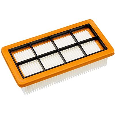 Kärcher Plat vouwfilter voor stofzuiger AD 3200, AD 3 Premium en AD 4 Premium, oranje, wit Kärcher Plat vouwfilter voor stofzuiger AD 3200, AD 3 Premium en AD 4 Premium, oranje, wit