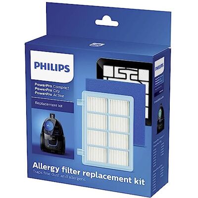 Philips vervanginsset voor stofzuigers, geschikt voor Powerpro Compact, Powerpro City en Powerpro Active, FC8010/02, 20 x 16.2 x 5.8 cm, wit Philips vervanginsset voor stofzuigers, geschikt voor Powerpro Compact, Powerpro City en Powerpro Active, FC8010/02, 20 x 16.2 x 5.8 cm, wit