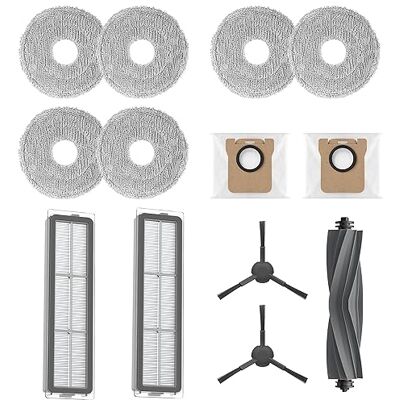 dreame 1 x hoofdborstel, 2 x zijborstels, 2 x cartridgefilter, 2 x stofzuigerzakken, 3 x wasbare doek voor robotstofzuiger L20 Ultra dreame 1 x hoofdborstel, 2 x zijborstels, 2 x cartridgefilter, 2 x stofzuigerzakken, 3 x wasbare doek voor robotstofzuiger L20 Ultra