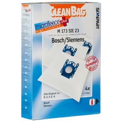 Scanpart CleanBag M 173 SIE 23 stofzuigerzakken, blauw, zwart Scanpart CleanBag M 173 SIE 23 stofzuigerzakken, blauw, zwart
