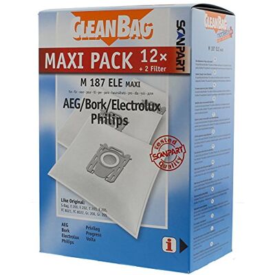 Scanpart CleanBag M 187 ELE 11 stofzuigerzakken Maxi Scanpart CleanBag M 187 ELE 11 stofzuigerzakken Maxi