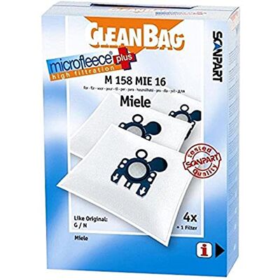Scanpart CleanBag M 158 MIE 16 stofzuigerzakken, 4 stuks Scanpart CleanBag M 158 MIE 16 stofzuigerzakken, 4 stuks