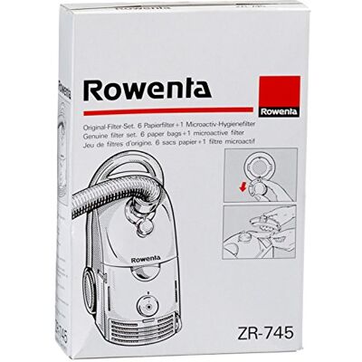 Rowenta Stofzuigerzakken x 6 + 1 microfilter – stofzuiger DYMBO ZR745 Rowenta Stofzuigerzakken x 6 + 1 microfilter – stofzuiger DYMBO ZR745