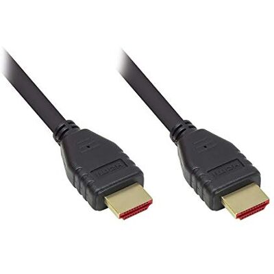 Good Connections HDMI 2.1-kabel Ultra High Speed 8K UHD-2 @ 60Hz / 4K UHD @ 240Hz 48Gbit/s Ideaal voor gaming vergulde contacten 3-voudig afgeschermd koperen kabel zwart 1,5m Good Connections HDMI 2.1-kabel Ultra High Speed 8K UHD-2 @ 60Hz / 4K UHD @ 240Hz 48Gbit/s Ideaal voor gaming vergulde contacten 3-voudig afgeschermd koperen kabel zwart 1,5m