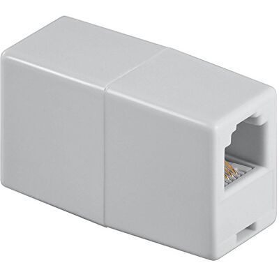 goobay Adapter RJ11 F/F aansluiting 1:1, wit goobay Adapter RJ11 F/F aansluiting 1:1, wit