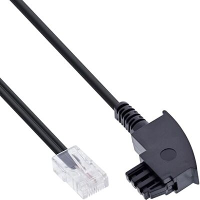 InLine TAE-F 20 m telefoonkabel zwart telefoonkabel (20 m, TAE-F, RJ45, zwart, stekker/stekker) InLine TAE-F 20 m telefoonkabel zwart telefoonkabel (20 m, TAE-F, RJ45, zwart, stekker/stekker)