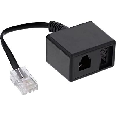 Unbekannt InLine 69943 TAE RJ45-stekker naar TAE-N en RJ11-bus adapterkabel Unbekannt InLine 69943 TAE RJ45-stekker naar TAE-N en RJ11-bus adapterkabel