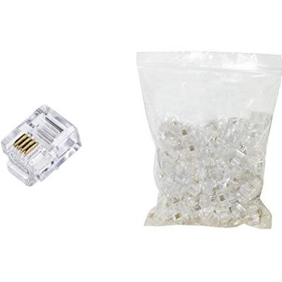 LINK LKPL64 Plug voor telefoons, 100 stuks LINK LKPL64 Plug voor telefoons, 100 stuks