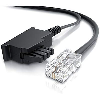 CSL-Computer CSL Internet Router Kabel TAE-F stekker op RJ45 stekker 10m internetkabel Router op telefoon Compatibel met DSL VDSL Fritzbox Internet Router op TAE telefoondoos zwart CSL-Computer CSL Internet Router Kabel TAE-F stekker op RJ45 stekker 10m internetkabel Router op telefoon Compatibel met DSL VDSL Fritzbox Internet Router op TAE telefoondoos zwart