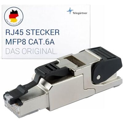 TELEGARTNER Telegärtner J00026A2001 kabel-connector RJ-45 Zwart, Zilver kabel-connector (RJ-45, Zwart, Zilver) TELEGARTNER Telegärtner J00026A2001 kabel-connector RJ-45 Zwart, Zilver kabel-connector (RJ-45, Zwart, Zilver)