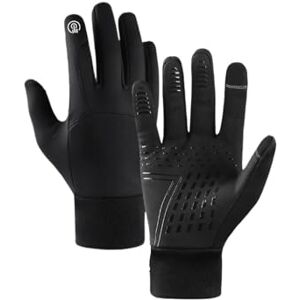 AHIOJEGX Thermische winterhandschoenen met touchscreen voor fiets, scooter in de open lucht (zwart, L) AHIOJEGX Thermische winterhandschoenen met touchscreen voor fiets, scooter in de open lucht (zwart, L)