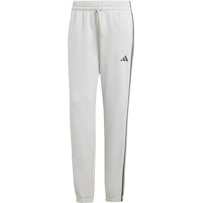 Adidas Dames Essentials 3 Stripes French Terry Cuffed Pants, Medium Grey Heather/Black, M Adidas Dames Essentials 3 Stripes French Terry Cuffed Pants, Medium Grey Heather/Black, M