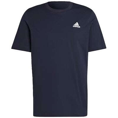 Adidas Heren T-shirt Essentials Single Jersey Geborduurd Small Logo Tee, Legend Ink, S Adidas Heren T-shirt Essentials Single Jersey Geborduurd Small Logo Tee, Legend Ink, S